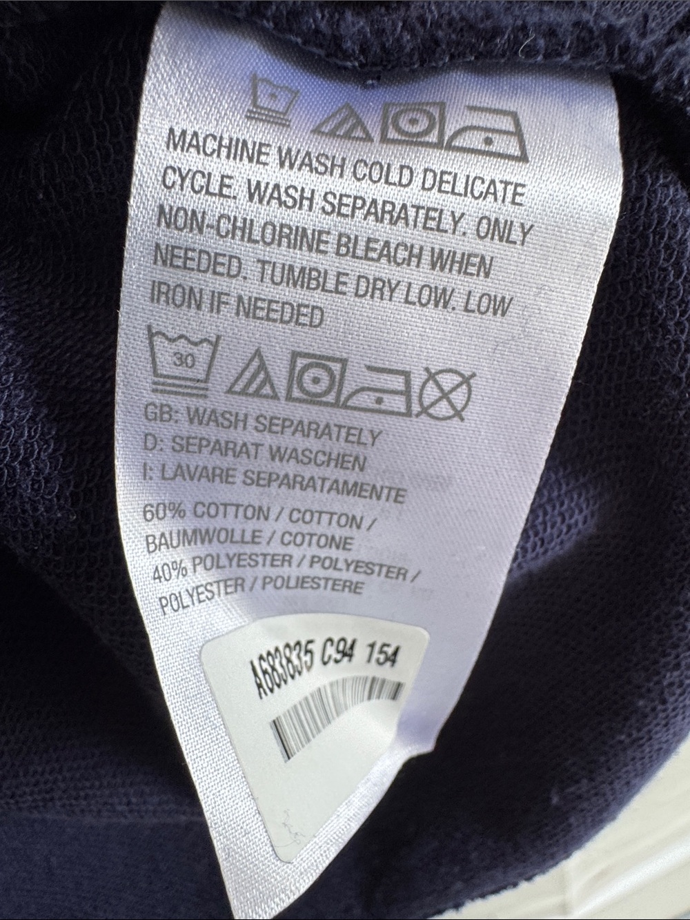 NWOT Belle Beach by Kim Gravel Seaside Sweats Rolled Edge Polo Top - Blue - Picture 3 of 4